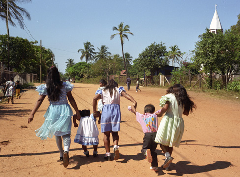 girls to church