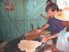 First cassavah bread for Grant
