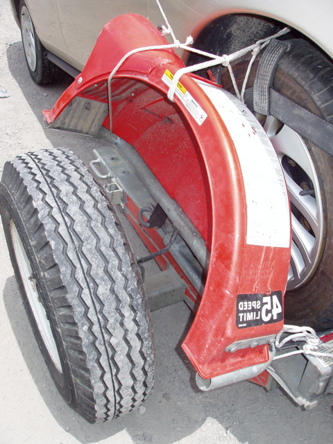 broken trailer