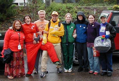 2003 Homecoming: Lisa, Caitlin, Jason, Nick, Molly, Ethan, Kim and Dot