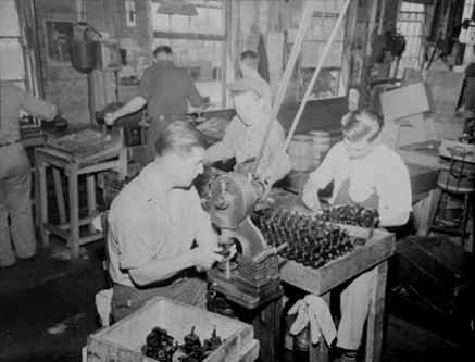 making jar openers at Edlund Co.