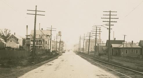 Pine Street, looking southerly, c. 1940s