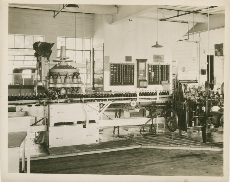 Bottling assembly machinery at Penick & Ford