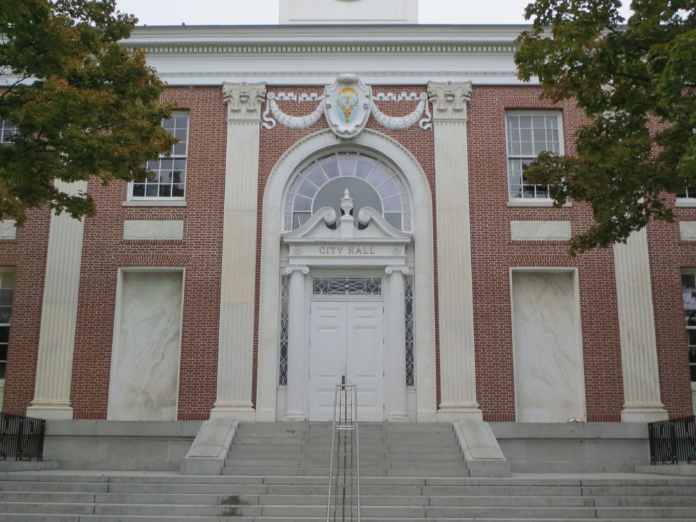 City Hall Door and Coat of Arms