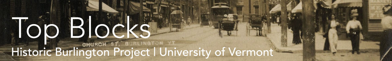 Church Street - Top Blocks - Historic Burlington Project University of Vermont