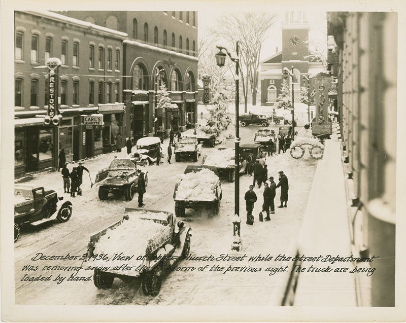 Snow on Church Street, 1936