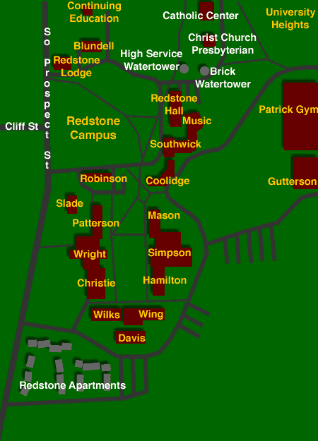 Redstone area map