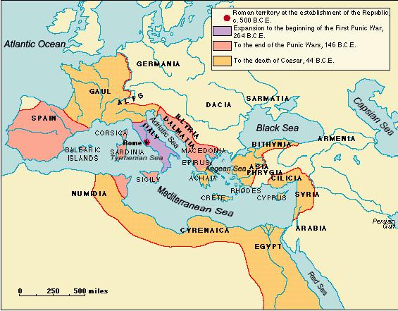 roman republic map