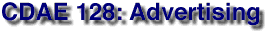 CDAE 128: Advertising