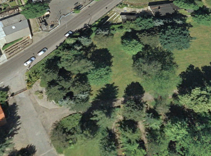 Google Earth picture of the Ostfriedhof