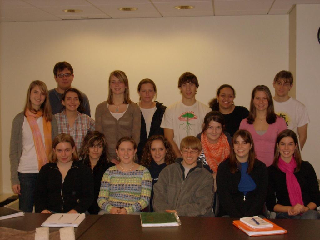 Picture of students who worked on American eugenics project