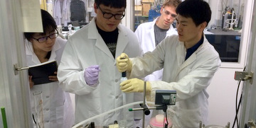 Students doing research at Yamagata