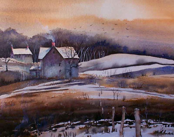 OrwellFarmSunset