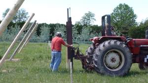 Driving end posts