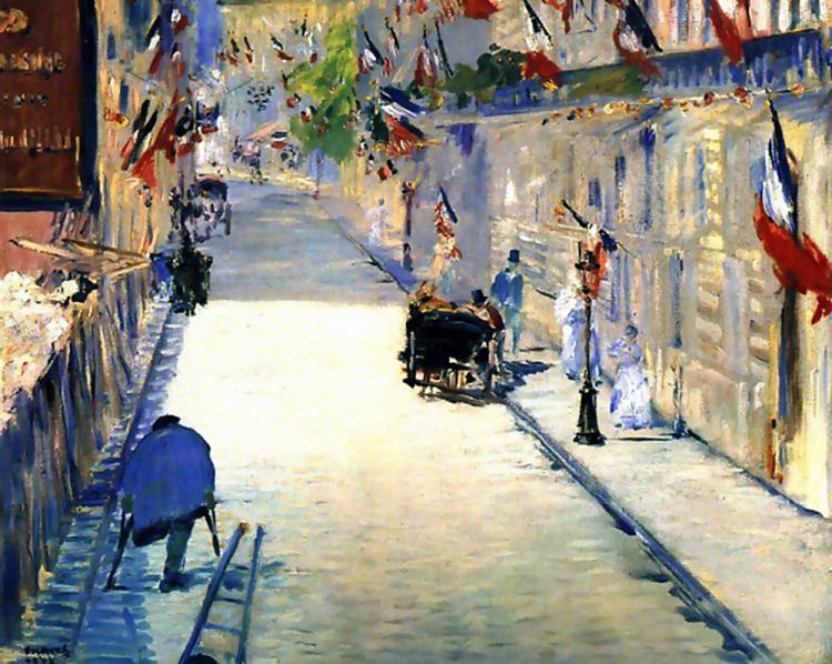 Manet: Rue Mosnier Decorated with Flags
