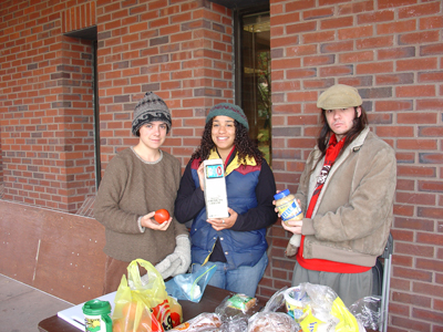 Picture of Participants Selling Grilled Cheese