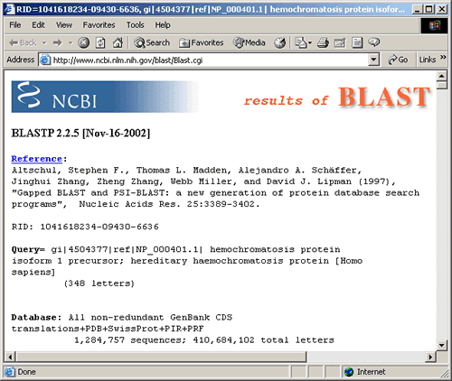 BLAST Results