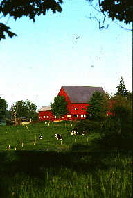 Beautiful picture of a barn in Calais, Vermont