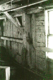 Interior of barn in Rochester, VT