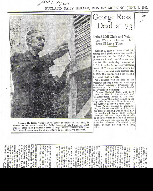 George Ross Dies